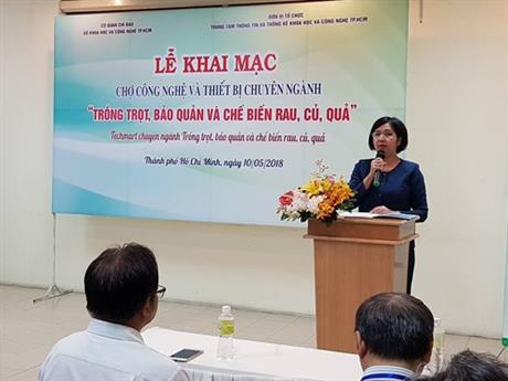 Khai mạc Techmart - Trồng trọt, chế biến và bảo quản rau, củ, quả